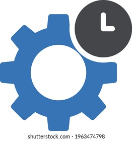 gear vector glyph colour icon