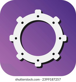 Gear Vector Glyph Gradient Background Icon For Personal And Commercial Use.
