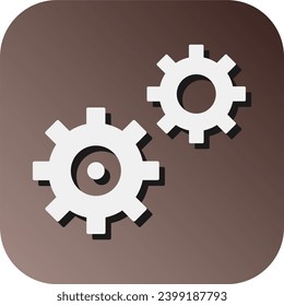 Gear Vector Glyph Gradient Background Icon For Personal And Commercial Use.
