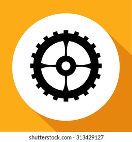 gear vector icon 10 eps