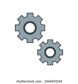 Gear vector icon