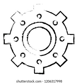 Gear vector icon