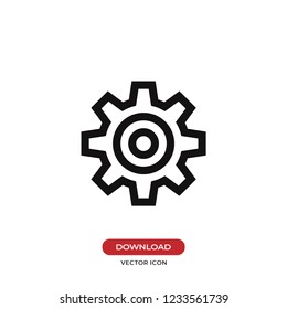 Gear vector icon