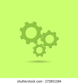 Gear vector icon 