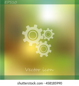 Gear vector icon