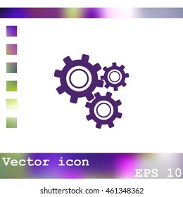 Gear vector icon