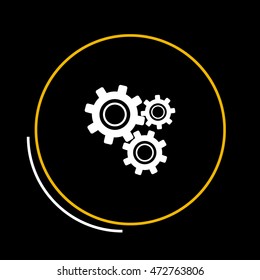 Gear vector icon