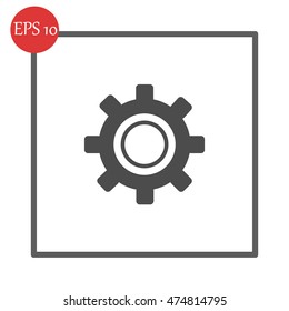 Gear vector icon