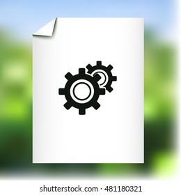 Gear vector icon
