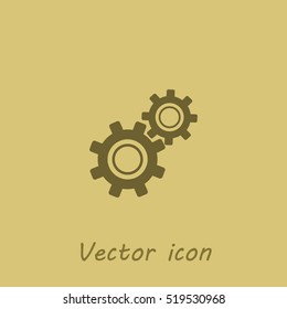 Gear vector icon