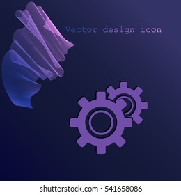 Gear vector icon