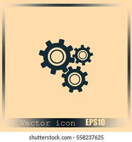 Gear vector icon