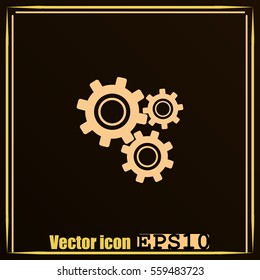 Gear vector icon