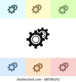 Gear vector icon