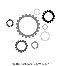 gear vector. gear icon. automotive gear. machine gears. flat design. simple design. logos. machine theme. automotive theme. service theme. maintenance. some gear