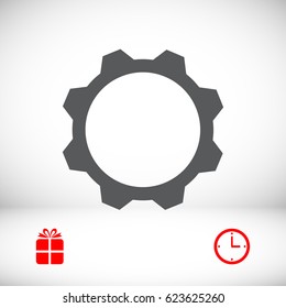 gear vector icon, vector best flat icon EPS 10