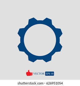 gear vector icon, vector best flat icon EPS 10