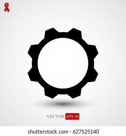 gear vector icon, vector best flat icon EPS 10