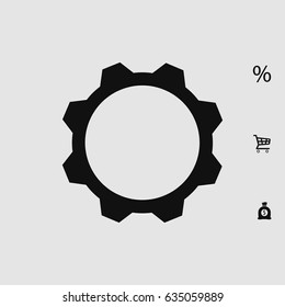 gear vector icon, vector best flat icon EPS 10