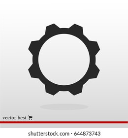 gear vector icon, vector best flat icon EPS 10