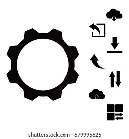 gear vector icon, vector best flat icon EPS 10