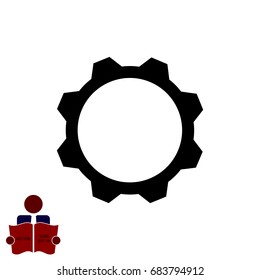 gear vector icon, vector best flat icon EPS 10