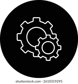 Gear vector icon. Can be used for printing, mobile and web applications.