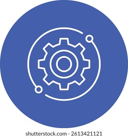 Gear vector icon. Can be used for printing, mobile and web applications.