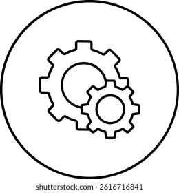 Gear vector icon. Can be used for printing, mobile and web applications.