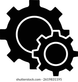 Gear vector icon. Can be used for printing, mobile and web applications.