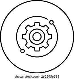Ícone do vetor de engrenagens. Pode ser usado para impressão, aplicativos móveis e da Web.