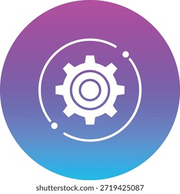 Icono del Vector del engranaje. Se puede utilizar para aplicaciones de impresión, móviles y de Web.