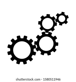 Gear vector icon. Cog wheel sign isolated