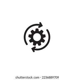 Gear vector icon, cogs,Settings illustration