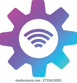 Ilustración de diseño de icono de Vector de engranaje