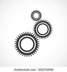 Gear  vector Icon flat design