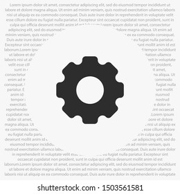 Gear Vector icon . Illustration design