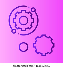 Gear vector icon illustration design