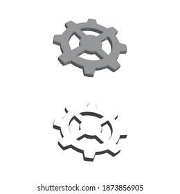 Gear vector icon illustration design template