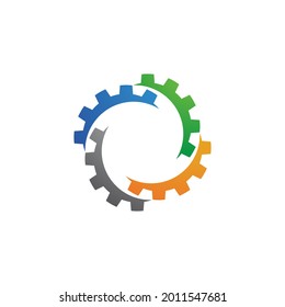 Gear vector icon illustration design template
