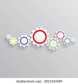 Gear vector icon illustration design template