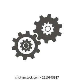 Diseño de Ilustración de Icono del Vector de engranajes