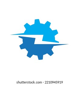 Diseño de Ilustración de Icono del Vector de engranajes