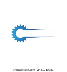 Zahnrad Vektorgrafik Symbol Illustration Design Vorlage
