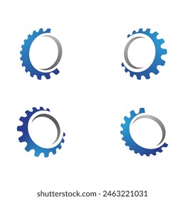 Gear vector icon illustration design template