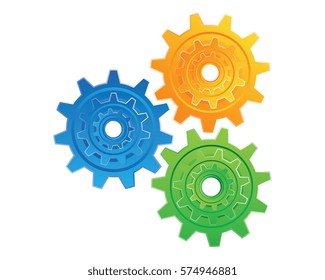 Gear vector icon illustration design
