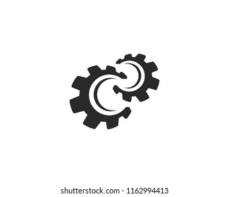 Gear vector icon illustration template design