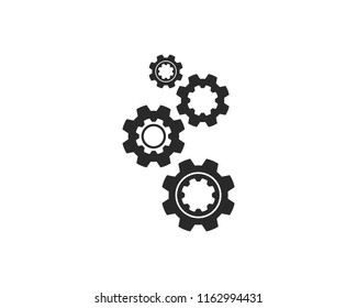 Gear vector icon illustration template design