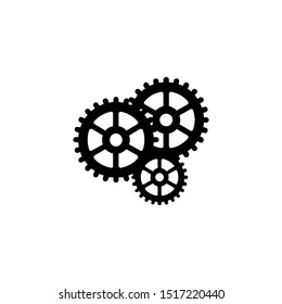Gear vector icon isolated,cogs,Settings with flat style