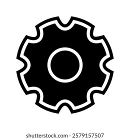 Gear vector icon isolated,cogs,Settings with flat style